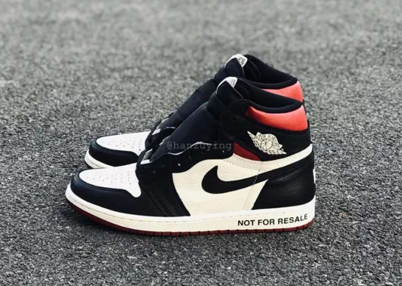 Air Jordan 1 NRG NOT FOR RESALE Black White Shoes - Click Image to Close